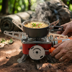 Portable Mini Camping Gas Stove – Foldable Outdoor Cooking Burner for Travel, “Travel Light. Cook Anywhere.”