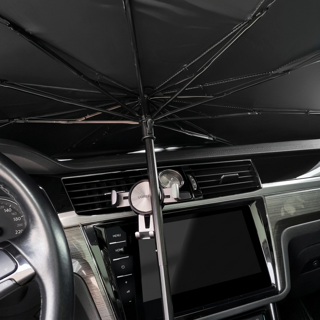 Windshield Umbrella Sun Shade for Car – Foldable UV Protection Heat Blocker | Keep Your Car Cool in Summer