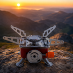Portable Mini Camping Gas Stove – Foldable Outdoor Cooking Burner for Travel, “Travel Light. Cook Anywhere.”