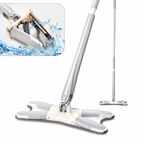 ✨ 360° Rotating Flat Mop with Extendable Handle | Hands-Free Easy Wet & Dry Cleaning for Home & Kitchen