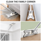✨ 360° Rotating Flat Mop with Extendable Handle | Hands-Free Easy Wet & Dry Cleaning for Home & Kitchen